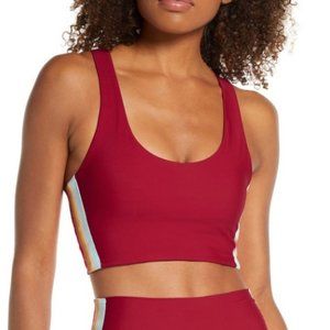 Spiritual Gangster Red Striped Shakti Brami Bra